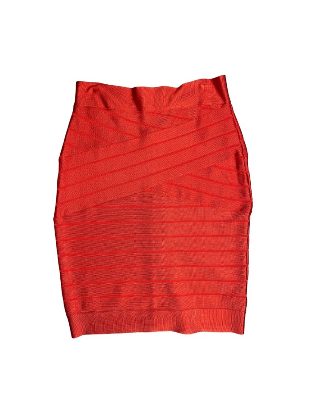 NWT French Connection Masai Red Bandage Pencil Skirt Zip 12